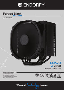 Mode d’emploi Endorfy EY3A013 Fortis 5 Black Refroidisseur de CPU