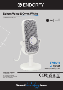 Handleiding Endorfy EY1B015 Solum Voice S Onyx White Microfoon