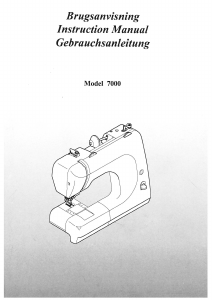 Manual RCE EVA Royal 7000 Sewing Machine