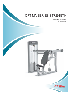 Manual Life Fitness Optima Series Multi-gym