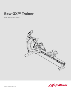 Handleiding Life Fitness Row GX Roeimachine