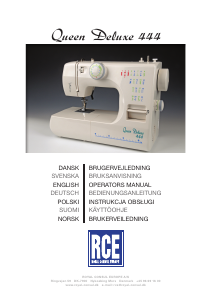 Handleiding RCE Queen Deluxe 444 Naaimachine