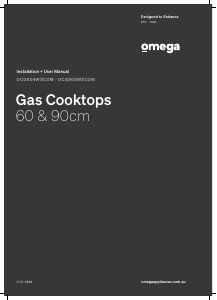 Handleiding Omega OCG905WXCOM Kookplaat