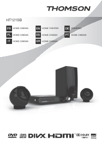 Manual de uso Thomson HT121SB Sistema de home cinema
