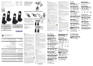 Mode d’emploi Vtech CS1400 Téléphone sans fil