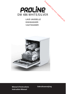 Mode d’emploi Proline DW 486 Lave-vaisselle