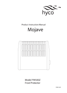 Manual Hyco FW500Z Mojave Heater