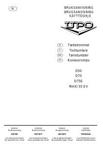 Brugsanvisning UPO D75E Tørretumbler