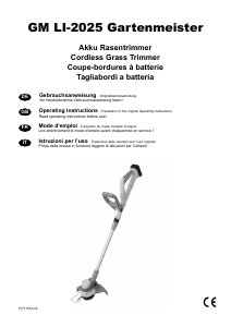 Mode d’emploi Gartenmeister GM LI-2025 Coupe-herbe