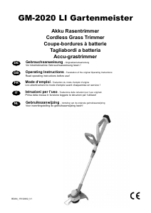 Bedienungsanleitung Gartenmeister GM-2020 Li Rasentrimmer