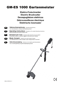 Bedienungsanleitung Gartenmeister GM-ES 1000 Rasentrimmer