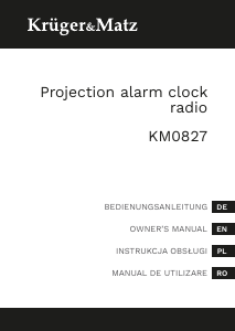 Bedienungsanleitung Krüger and Matz KM0827 Uhrenradio