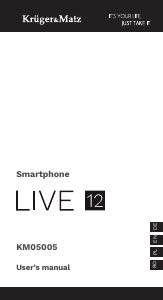 Manual Krüger and Matz KM05005-B Live 12 Telefon mobil