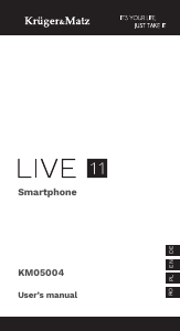 Manual Krüger and Matz KM05004-B Live 11 Telefon mobil