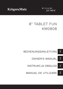 Instrukcja Krüger and Matz KM0808-R Tablet