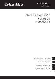 Handleiding Krüger and Matz KM1089-1 Tablet