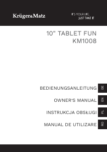 Manual Krüger and Matz KM1008-BL Tabletă