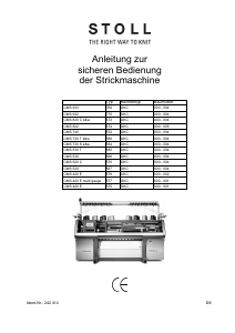 Bedienungsanleitung Stoll CMS 922 Strickmaschine