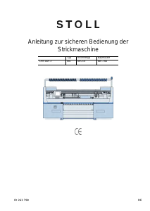 Bedienungsanleitung Stoll CMS ADF-3 Strickmaschine