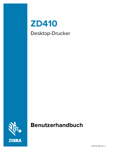 Bedienungsanleitung Zebra ZD410 Etikettendrucker