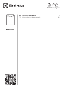 Mode d’emploi Electrolux KEAF7200L Lave-vaisselle