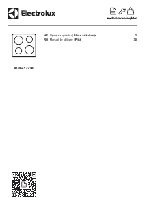Manual Electrolux KDI641723K Plită