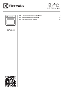 Rokasgrāmata Electrolux EOF3C00X Cepeškrāsns