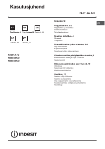 Vadovas Indesit KN3C62A(W)/U Diapazonas