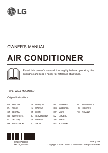 Manual LG AC12SQ Aer condiționat