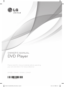 Manual LG DP432H DVD Player