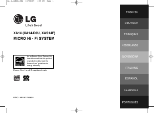 Handleiding LG XA146 Stereoset