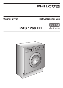 Manual Philco PAS 1268 EH Washer-Dryer