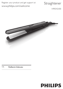 Kullanım kılavuzu Philips HP8342 Saç düzleştirici