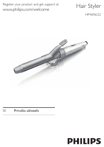 Návod Philips HP4696 Kulma na vlasy