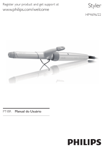 Manual Philips HP4696 Modelador de cabelo
