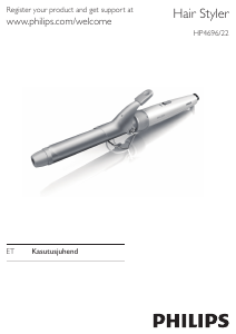 Kasutusjuhend Philips HP4696 Juuksekoolutaja