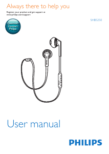 Manual Philips SHB5250PK Headphone