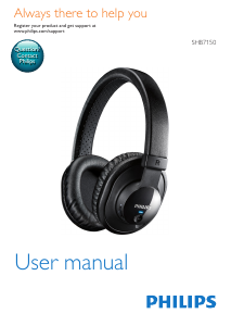 Manual Philips SHB7150 Headphone