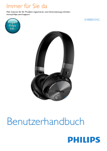 Bedienungsanleitung Philips SHB8850NC Kopfhörer