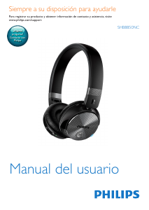 Manual de uso Philips SHB8850NC Auriculares