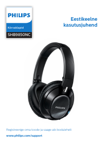Kasutusjuhend Philips SHB9850NC Kõrvaklapp