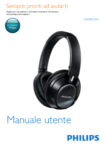 Manuale Philips SHB9850NC Cuffie
