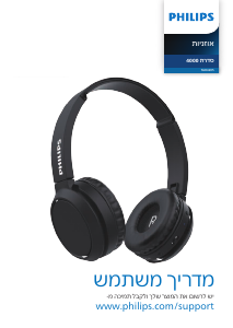 מדריך Philips TAH4205WT אוזניות