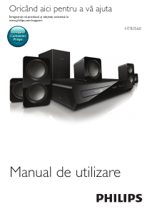 Manual Philips HTB3560 Sistemul home cinema