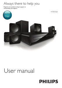 Manual Philips HTB3560 Home Theater System