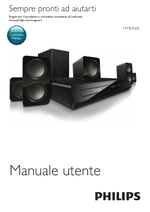 Manuale Philips HTB3560 Sistema home theater