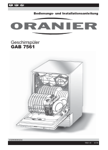 Bedienungsanleitung Oranier GAB 7561 Geschirrspüler