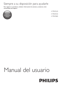 Manual de uso Philips HTB3580G Sistema de home cinema