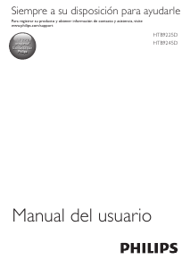Manual de uso Philips HTB9225D Sistema de home cinema