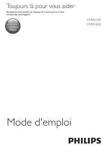 Mode d’emploi Philips HTB9225D Système home cinéma